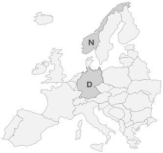 Deutschland - Norwegen in Europa